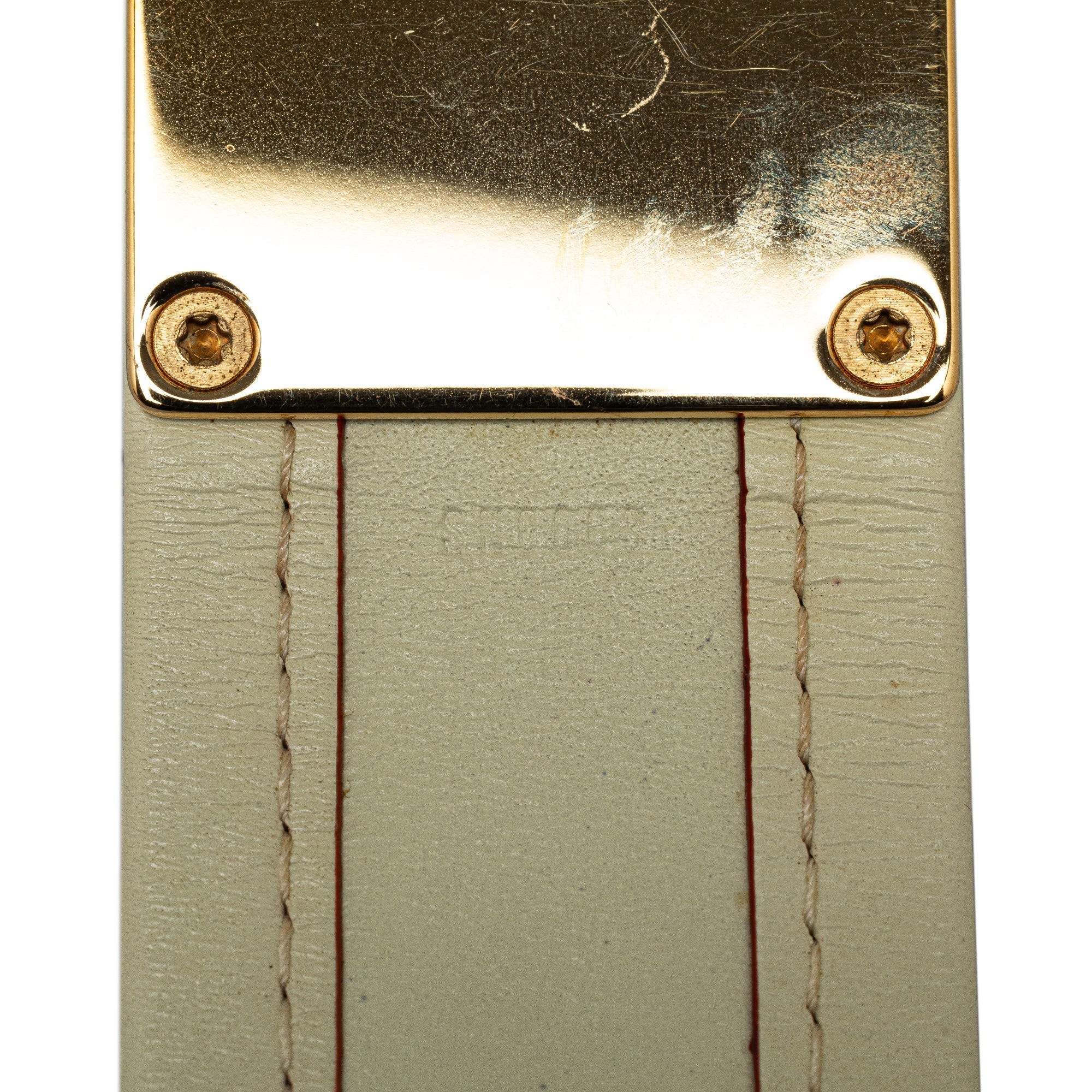 White Louis Vuitton Suhali S Lock Bracelet