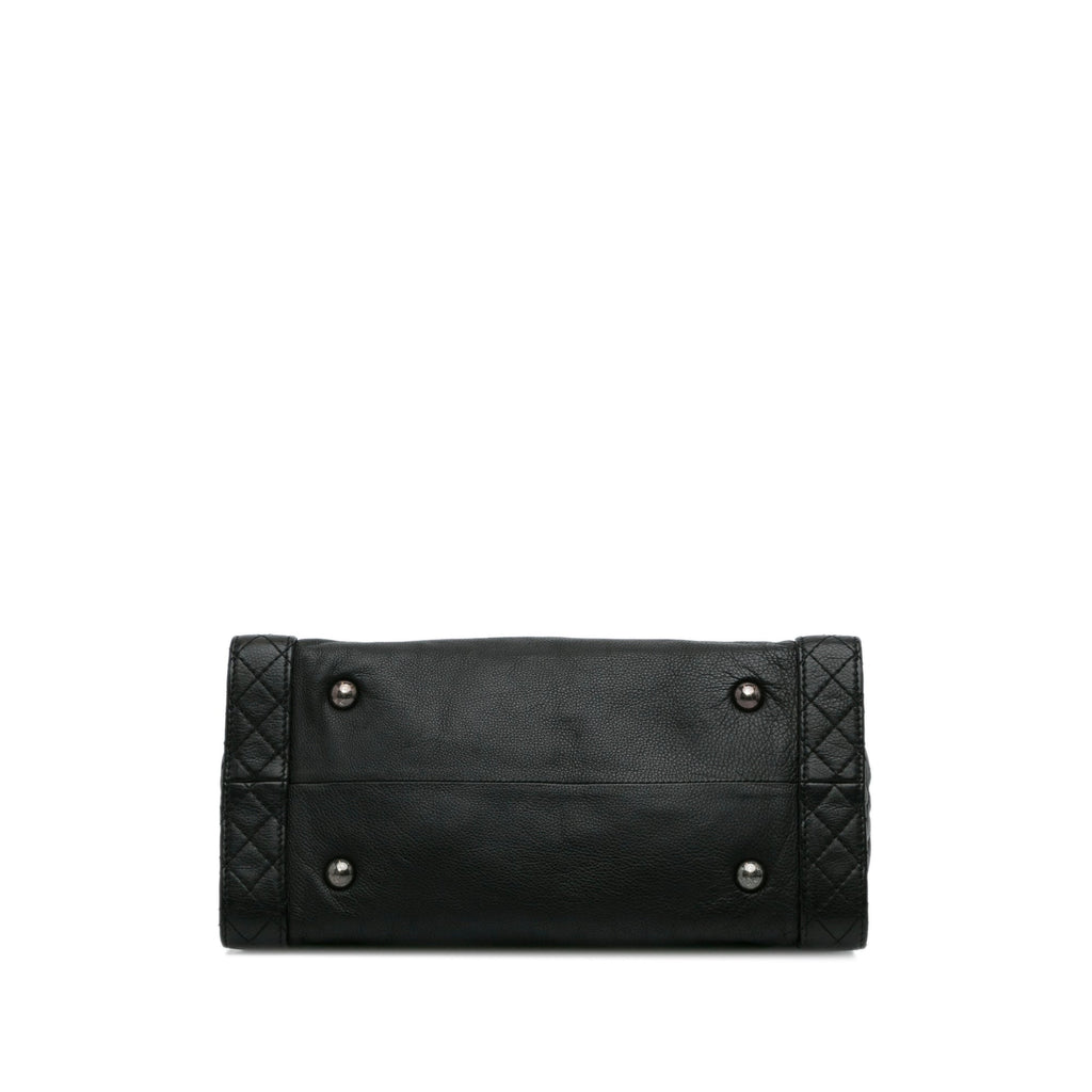 Black Chanel Medium Calfskin Boy Reverso Shopping Tote