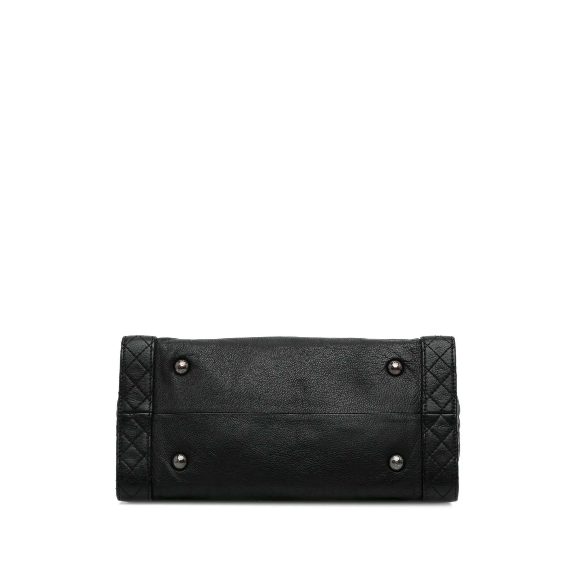 Black Chanel Medium Calfskin Boy Reverso Shopping Tote