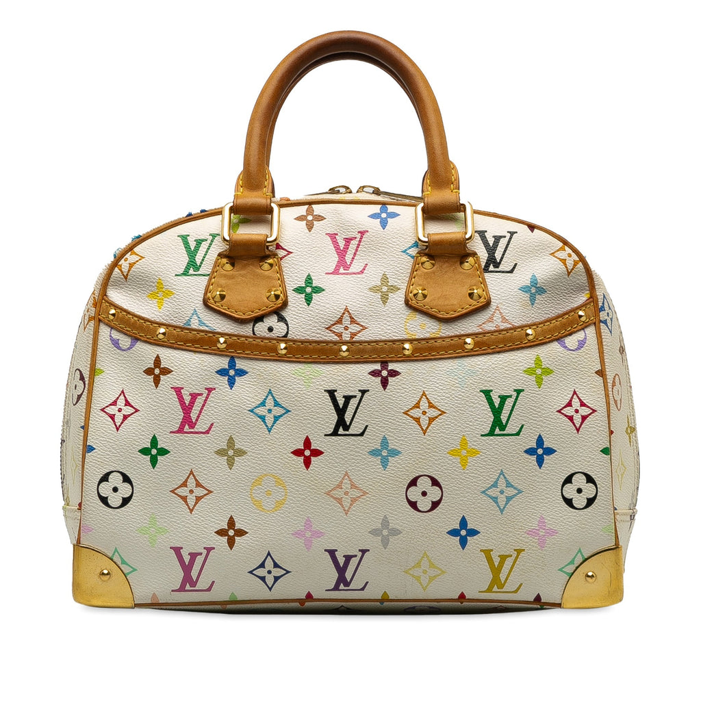 White Louis Vuitton Monogram Multicolore Trouville Handbag