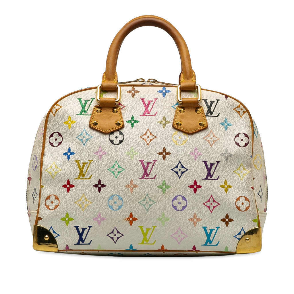 White Louis Vuitton Monogram Multicolore Trouville Handbag