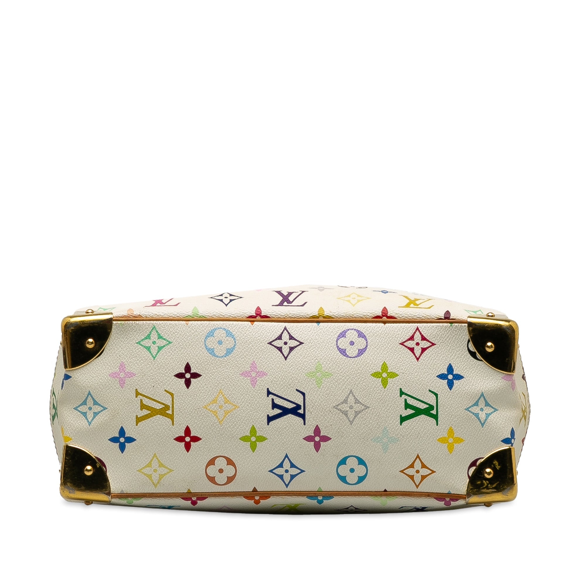White Louis Vuitton Monogram Multicolore Trouville Handbag