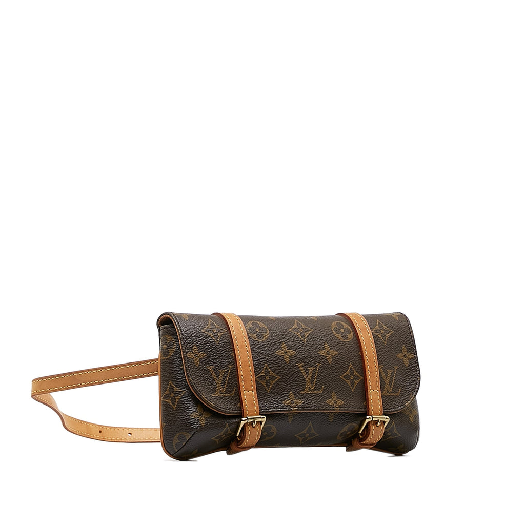Brown Louis Vuitton Monogram Marelle Pochette Belt Bag