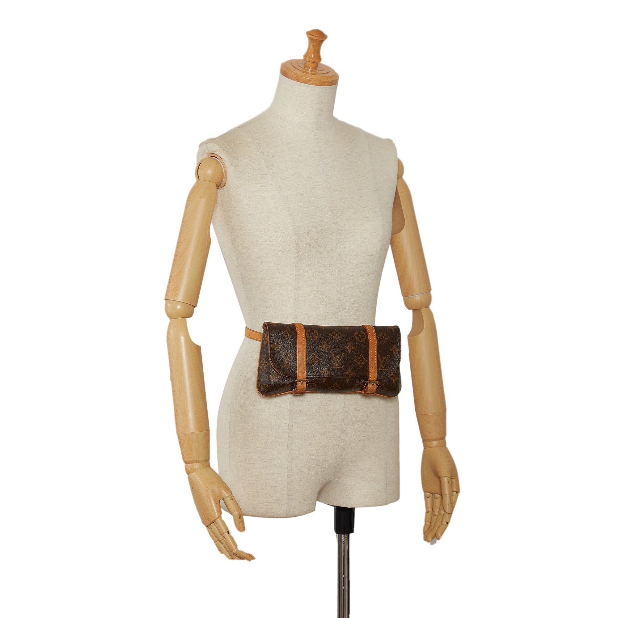 Brown Louis Vuitton Monogram Marelle Pochette Belt Bag