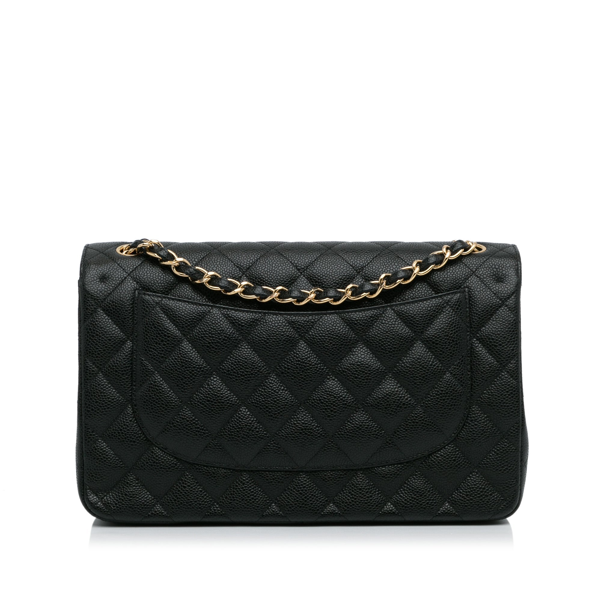 Chanel Classic Double Flap Jumbo Black Caviar Gold
