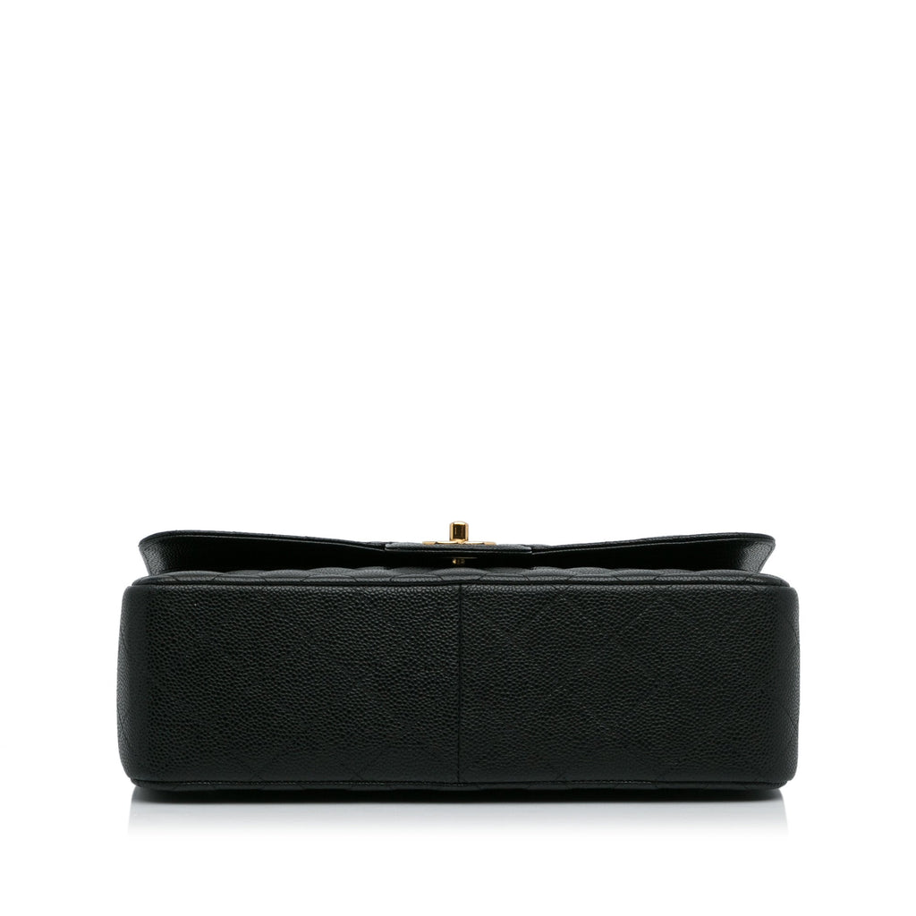 Chanel Classic Double Flap Jumbo Black Caviar Gold