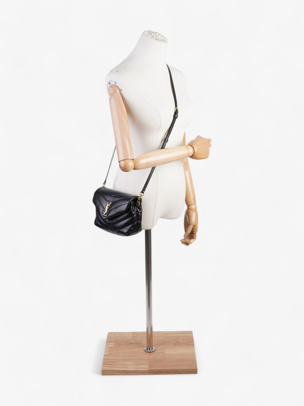Saint Laurent Lou Lou Black Lambskin Leather Toy