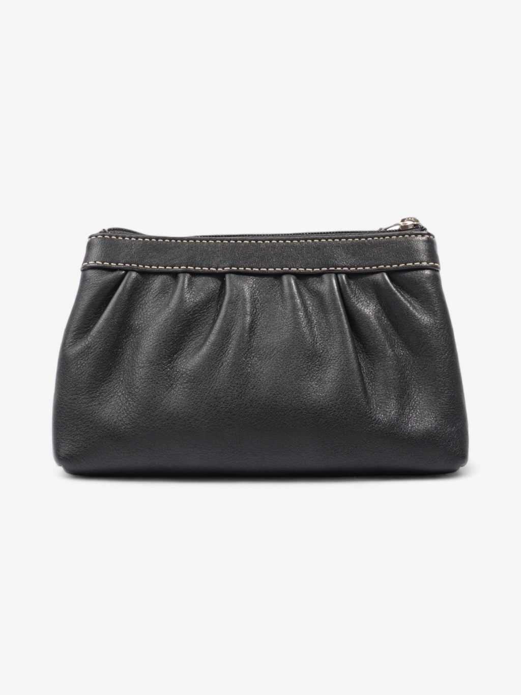 Coach Zipped Wristlet Black Leather