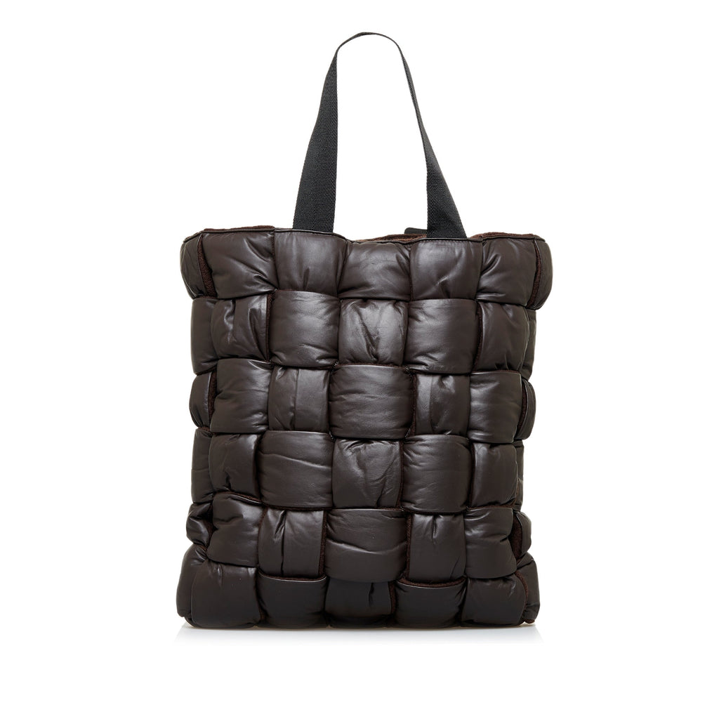 Brown Bottega Veneta Padded Maxi Intrecciato Tote