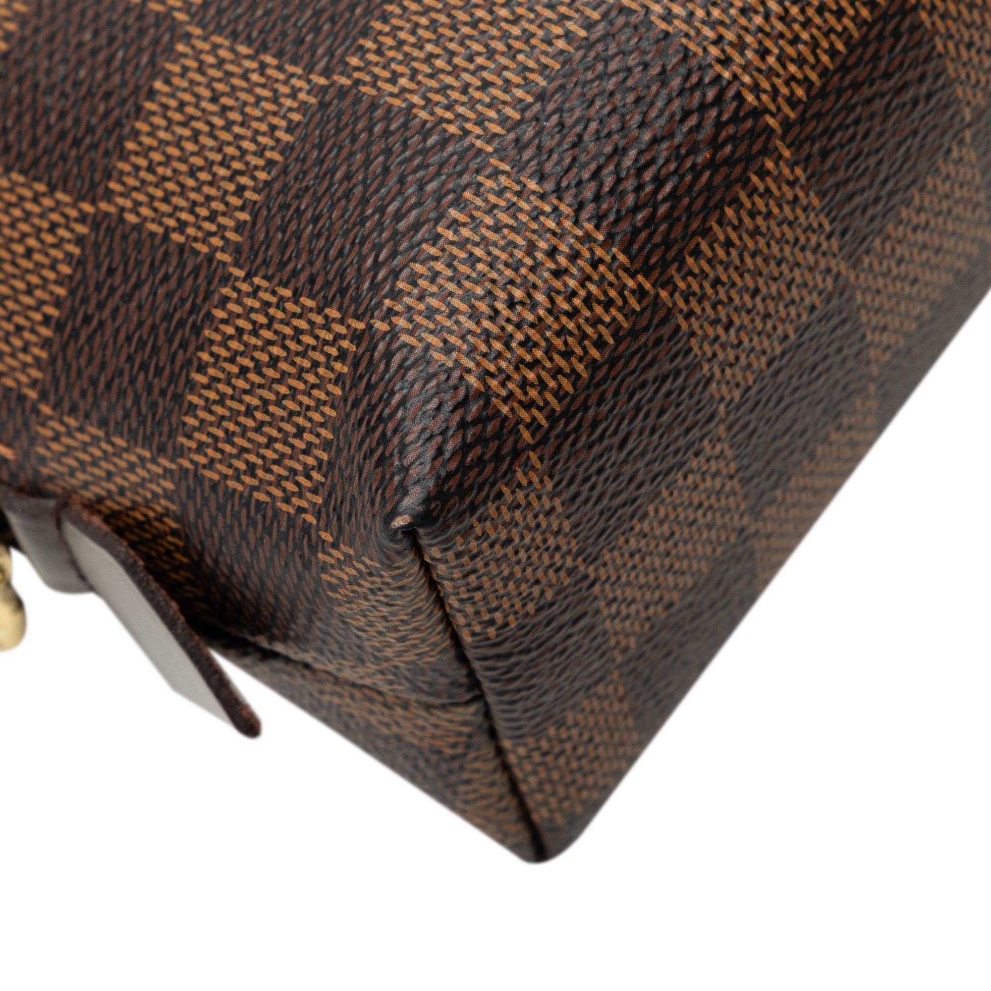 Brown Louis Vuitton Damier Ebene Cosmetic Pouch Clutch Bag