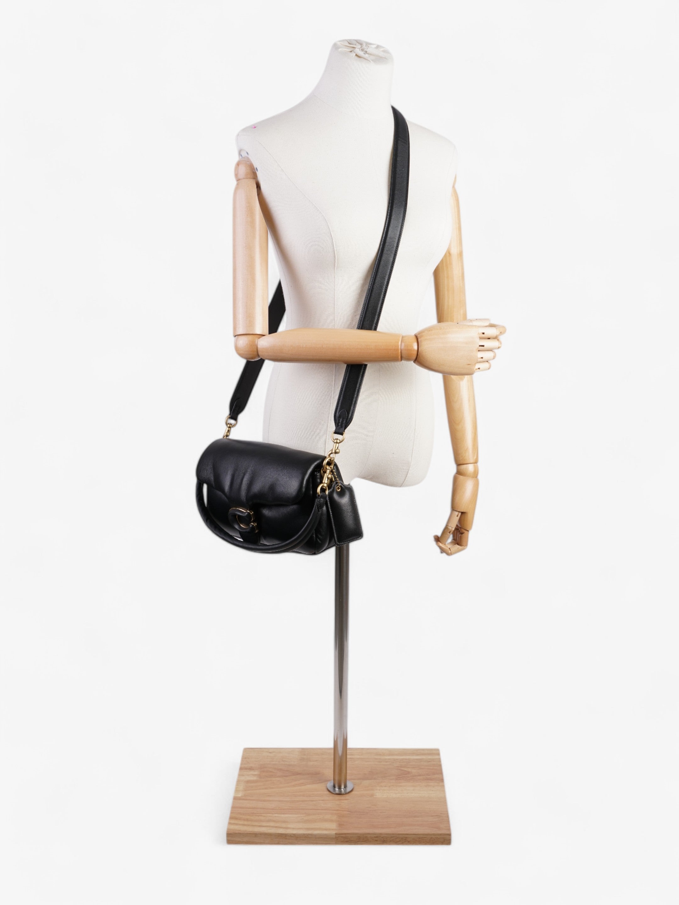 Coach Pillow Tabby Black Nappa Leather 26