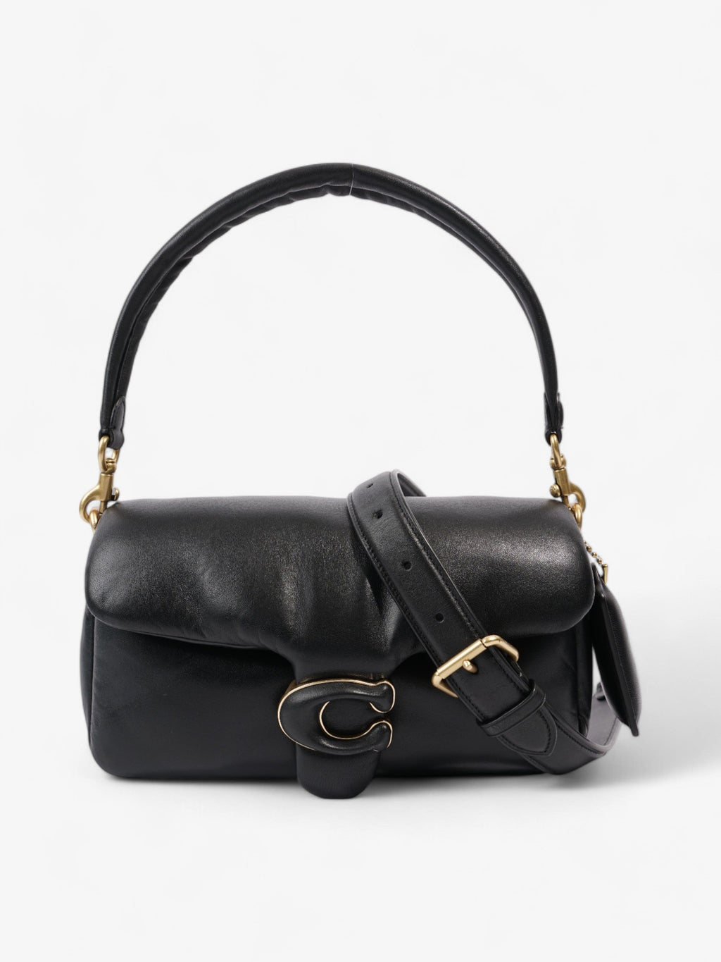 Coach Pillow Tabby Black Nappa Leather 26