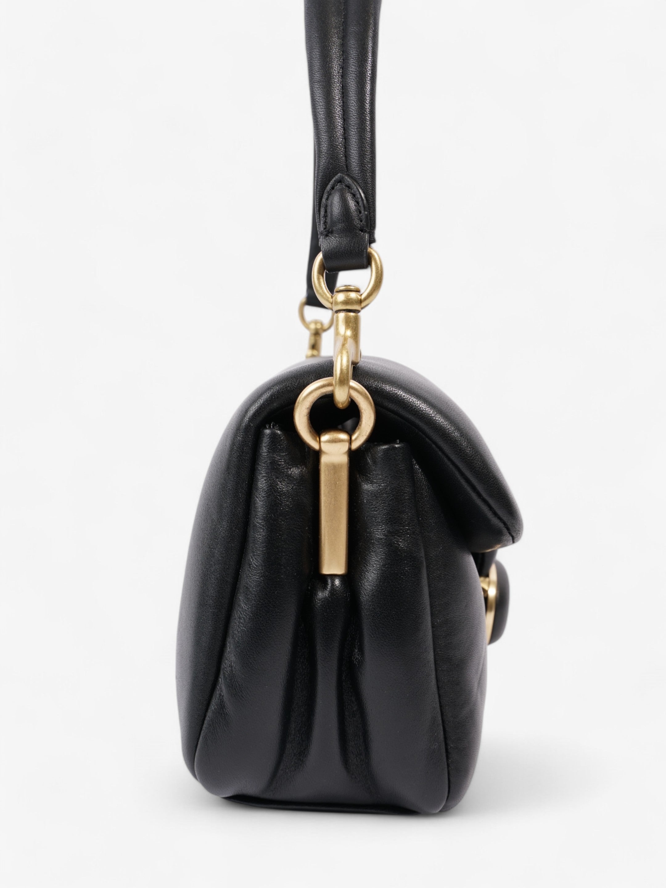 Coach Pillow Tabby Black Nappa Leather 26