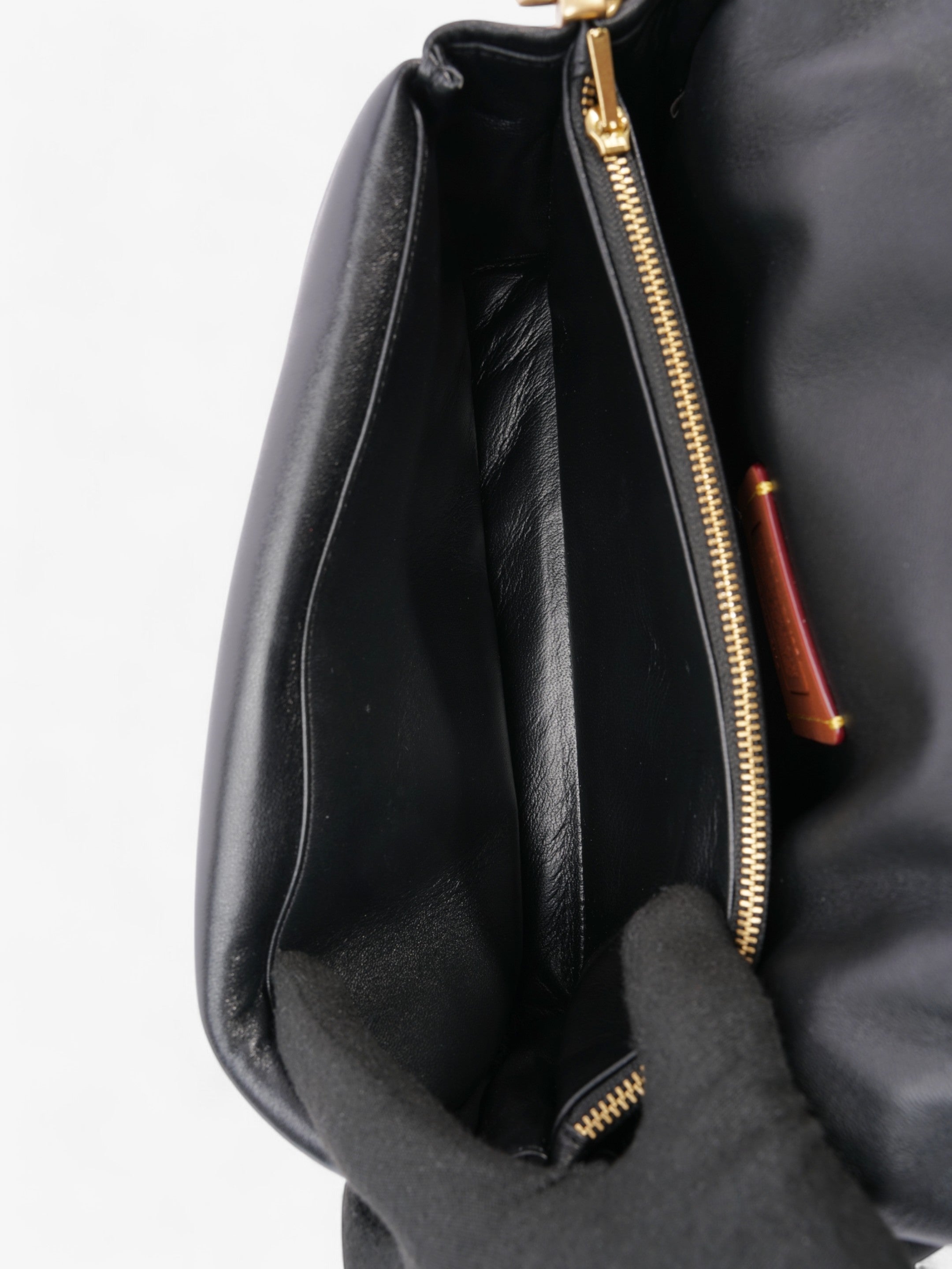 Coach Pillow Tabby Black Nappa Leather 26