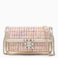 Roger Vivier Shoulder Bag In Pink BouclÃƒÆ’Ã‚Â© Fabric Women