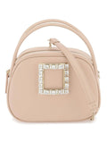 VIV LADYBUG LEATHER MINI BAG WITH RHINESTONE BUCKLE
