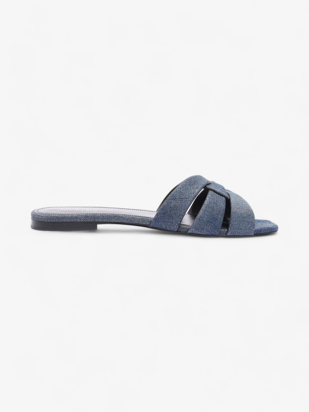 Saint Laurent Nu Pieds Denim Sandals  Blue  Denim EU 37.5 UK 4.5