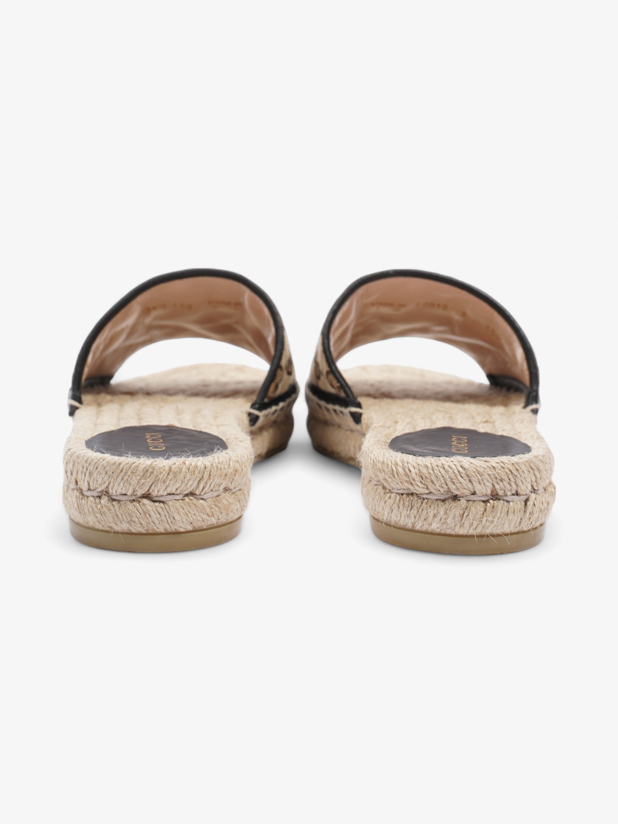 Gucci GG Espadrille Slides GG Supreme Canvas EU 38.5 UK 5.5