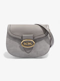 Coach Kat Saddle Grey Suede