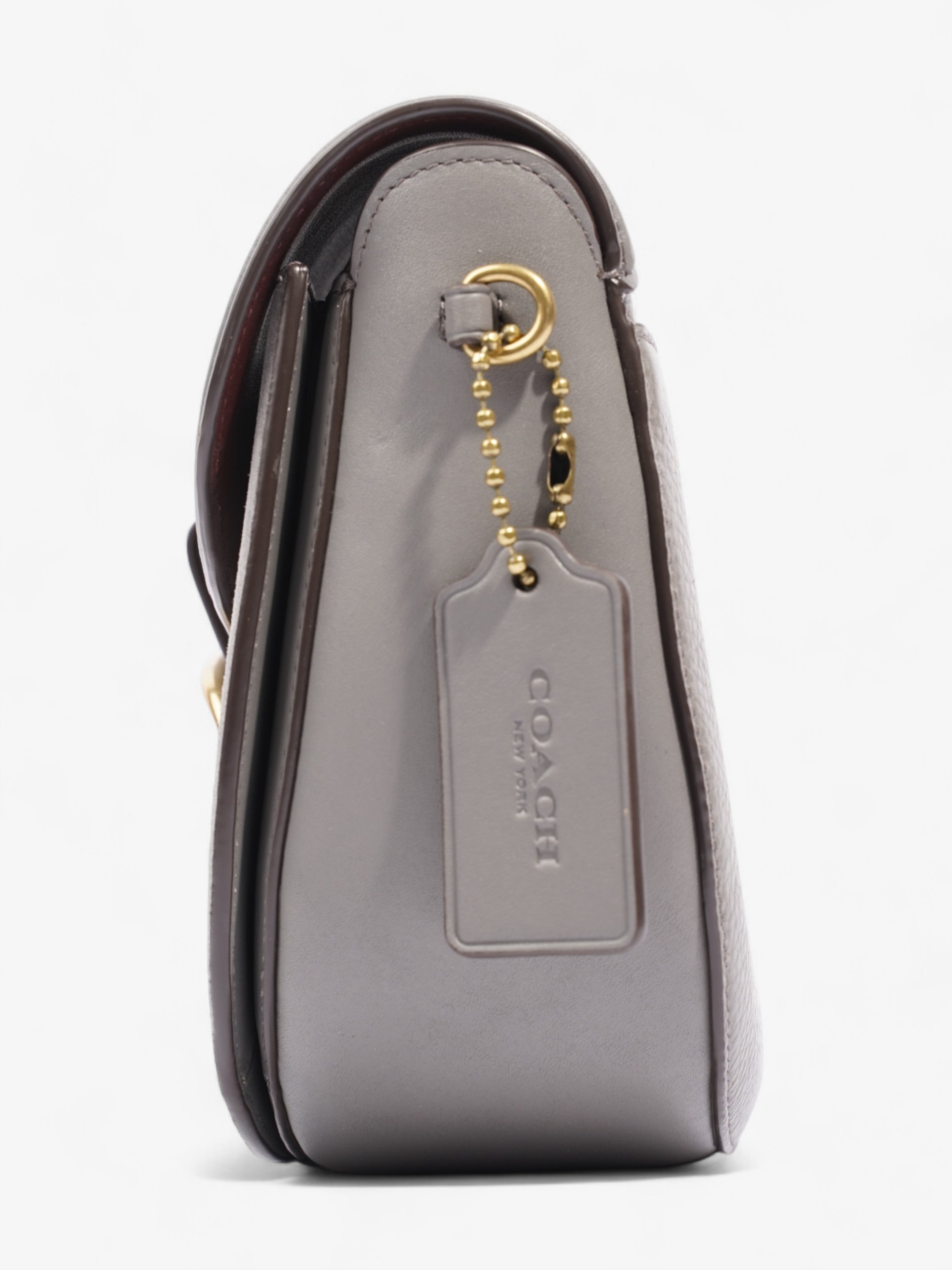 Coach Kat Saddle Grey Suede