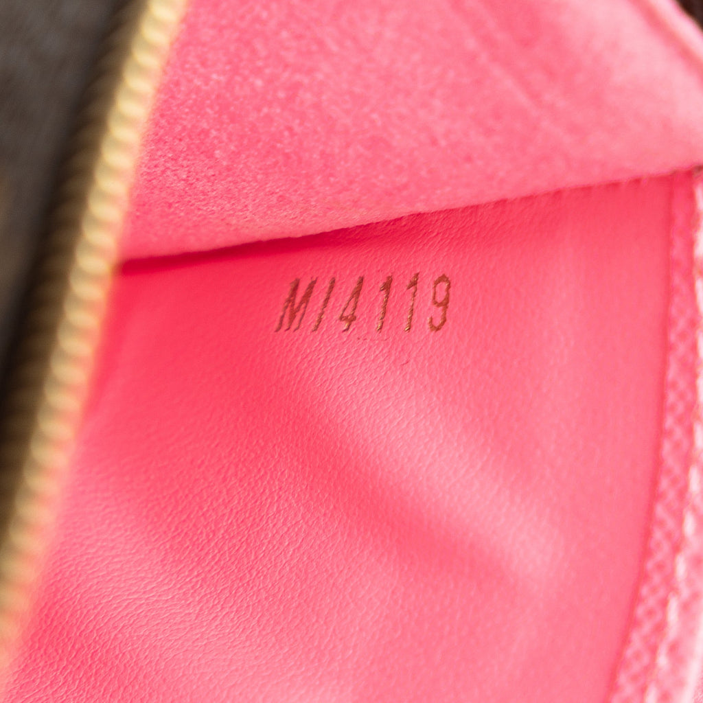 Brown Louis Vuitton Monogram Double Zip Pochette Illustre Vivienne Shanghai Crossbody Bag