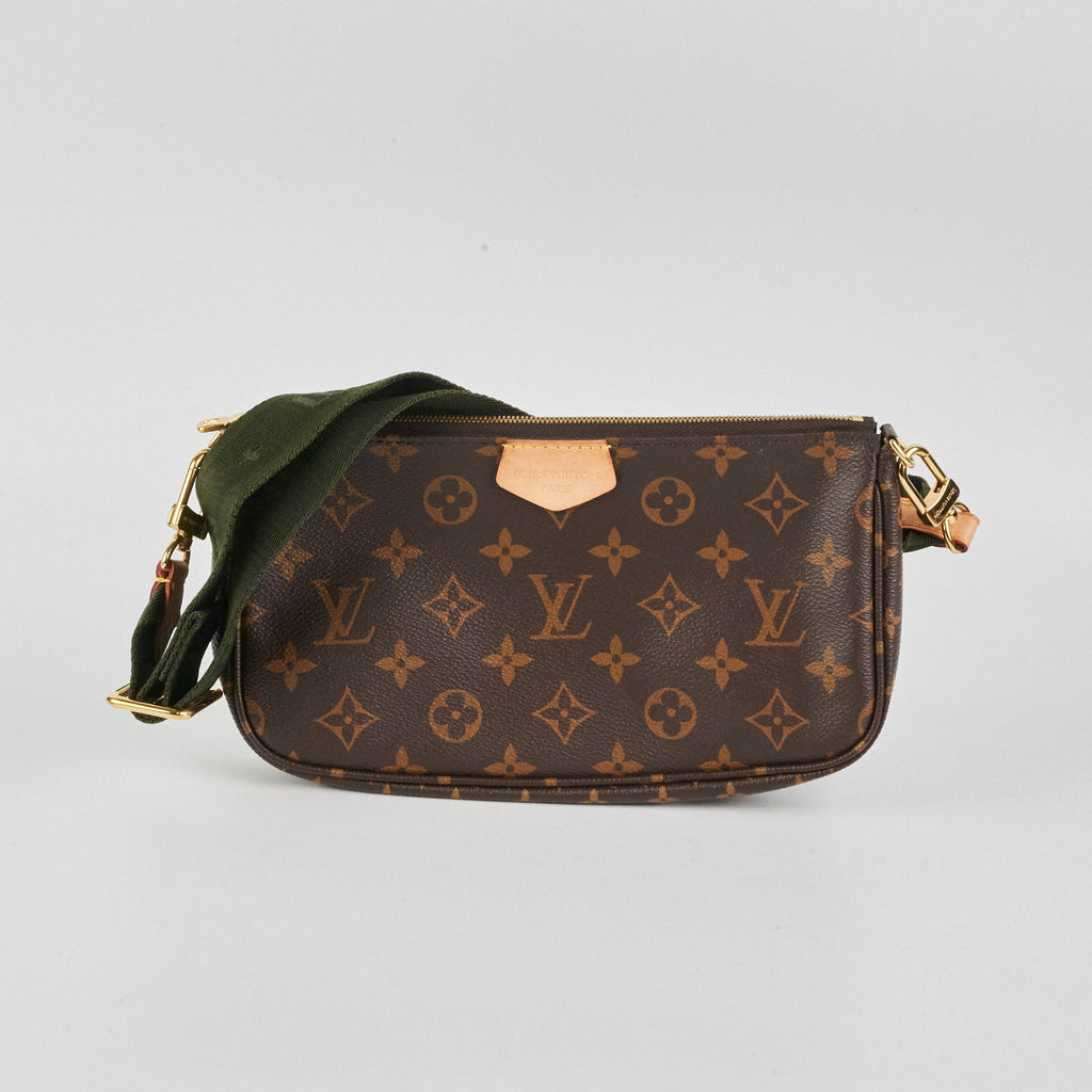 Louis Vuitton Khaki Multi Pochette Accessories Monogram