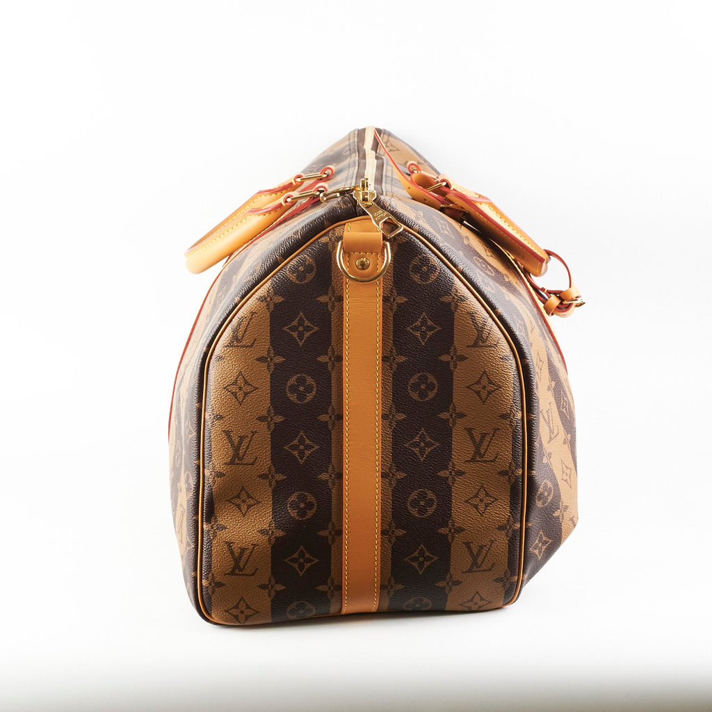 Louis Vuitton 50 Keepall Reverse Monogram Bandouliere Virgil Abloh Nigo LV2
