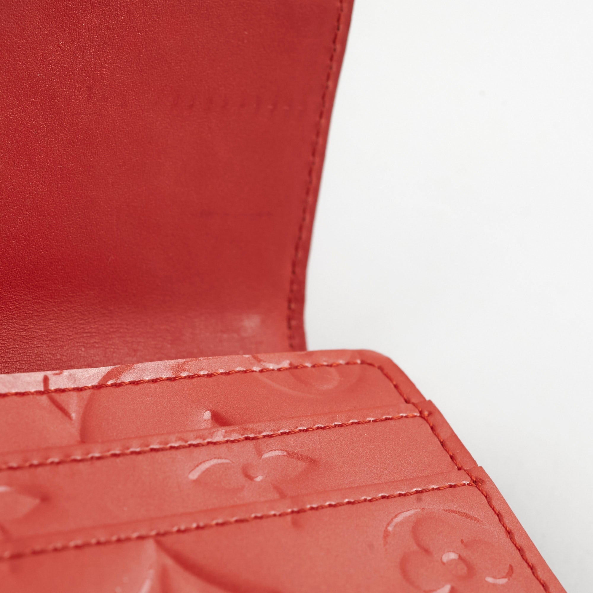 Louis Vuitton Vernis Long Wallet Red