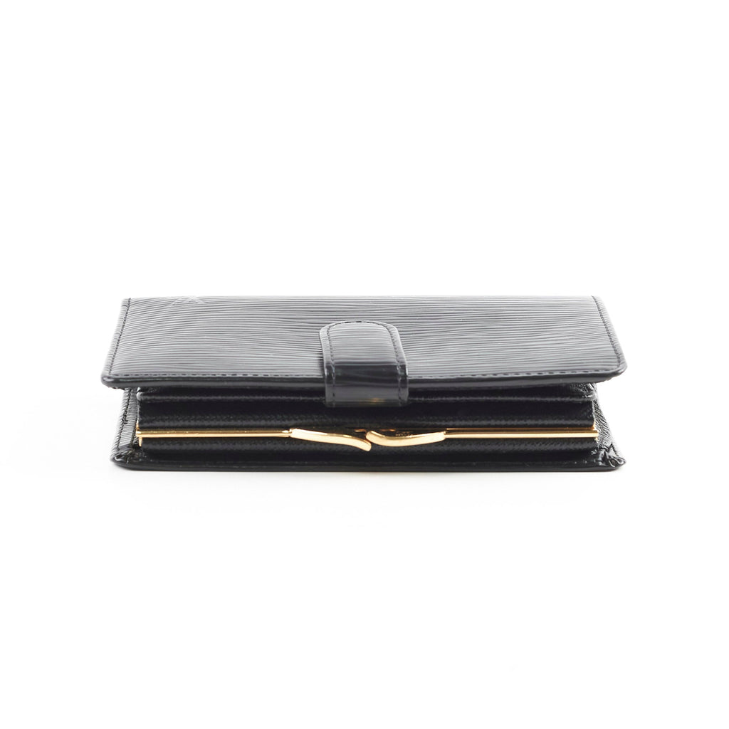 Louis Vuitton Epi French Purse Wallet Black
