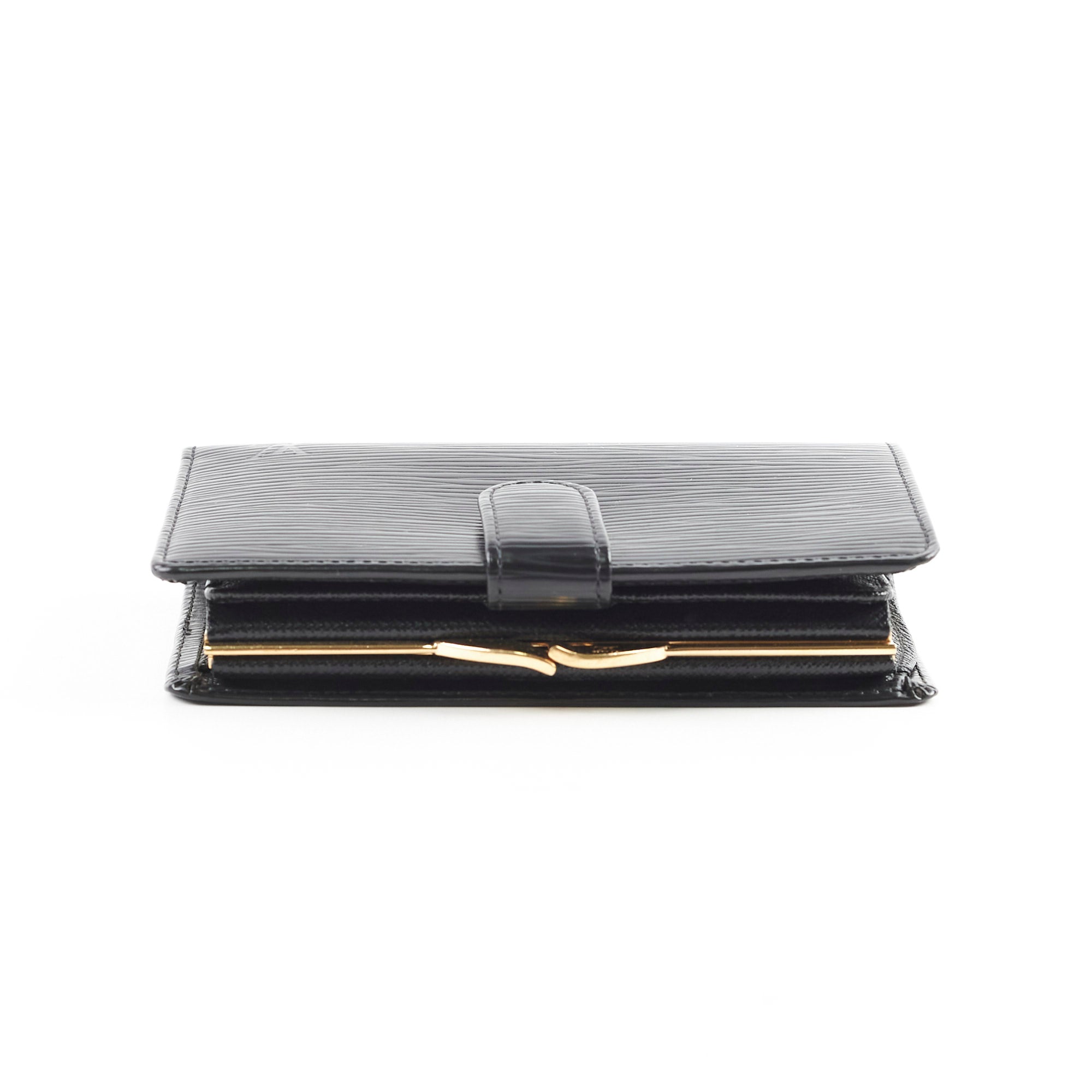 Louis Vuitton Epi French Purse Wallet Black