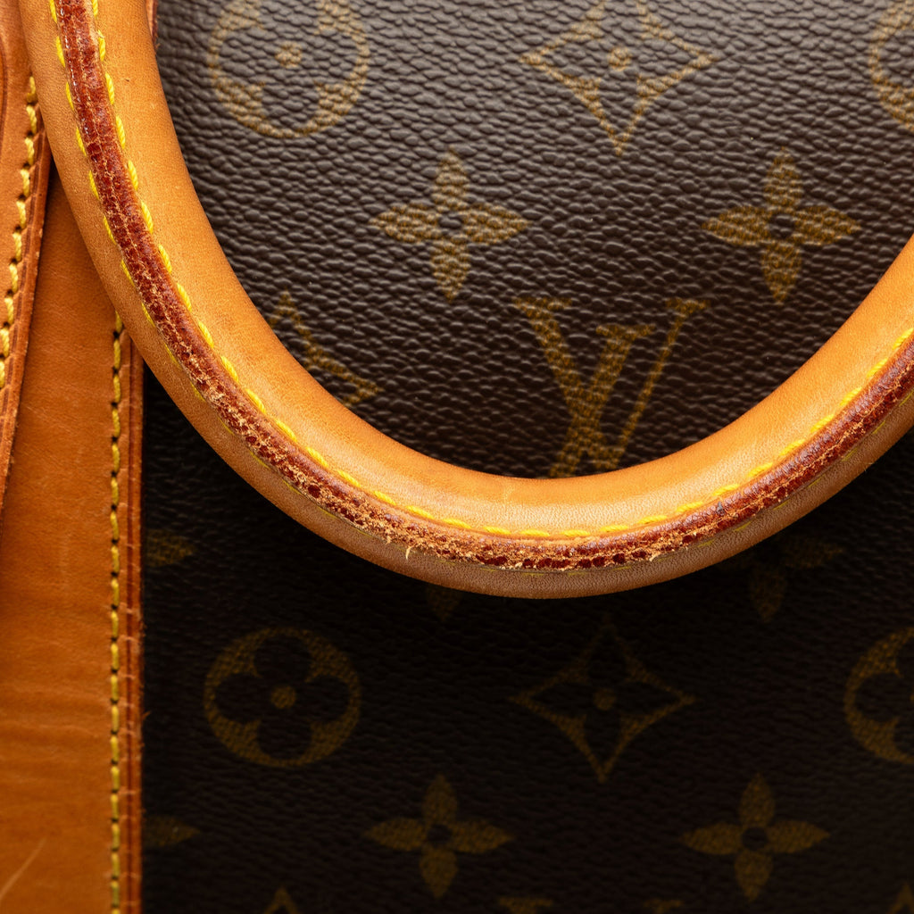 Brown Louis Vuitton Monogram Keepall 55 Travel Bag