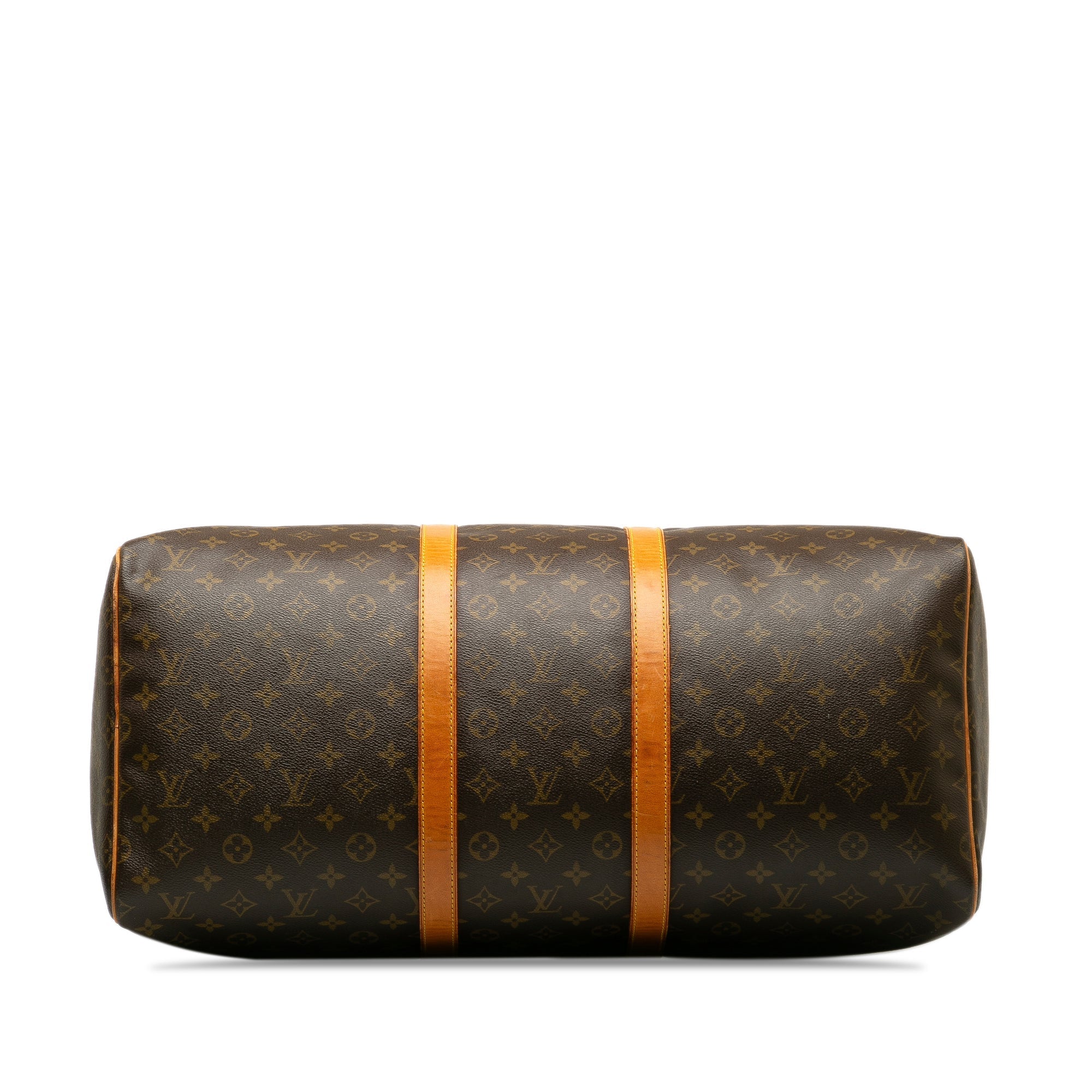 Brown Louis Vuitton Monogram Keepall 55 Travel Bag