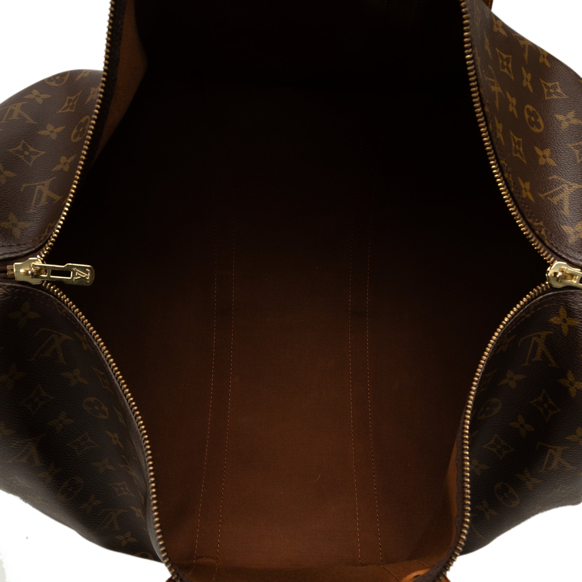 Brown Louis Vuitton Monogram Keepall 55 Travel Bag