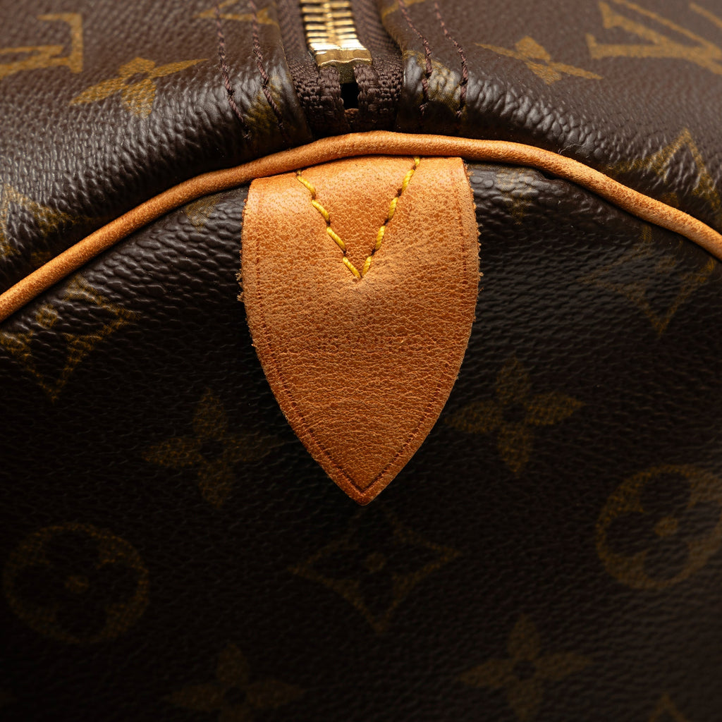 Brown Louis Vuitton Monogram Keepall 55 Travel Bag