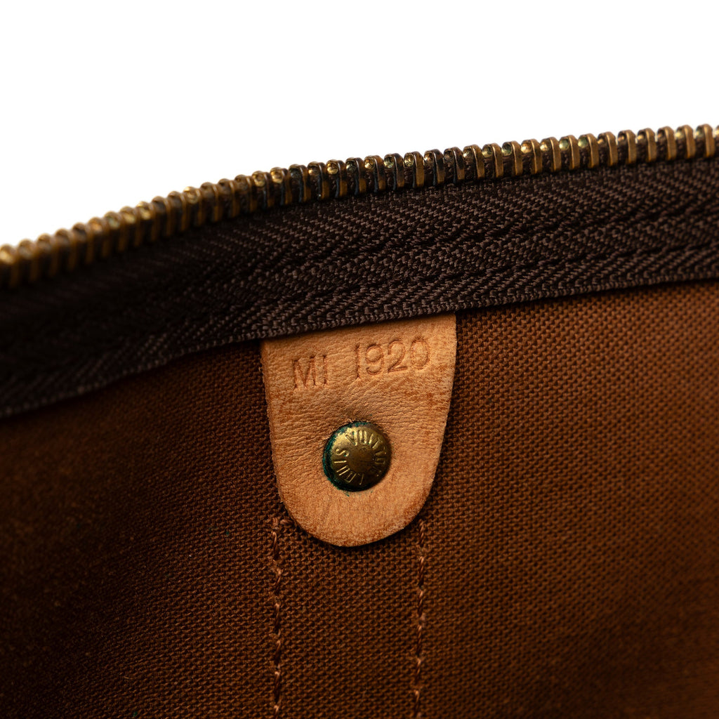 Brown Louis Vuitton Monogram Keepall 55 Travel Bag