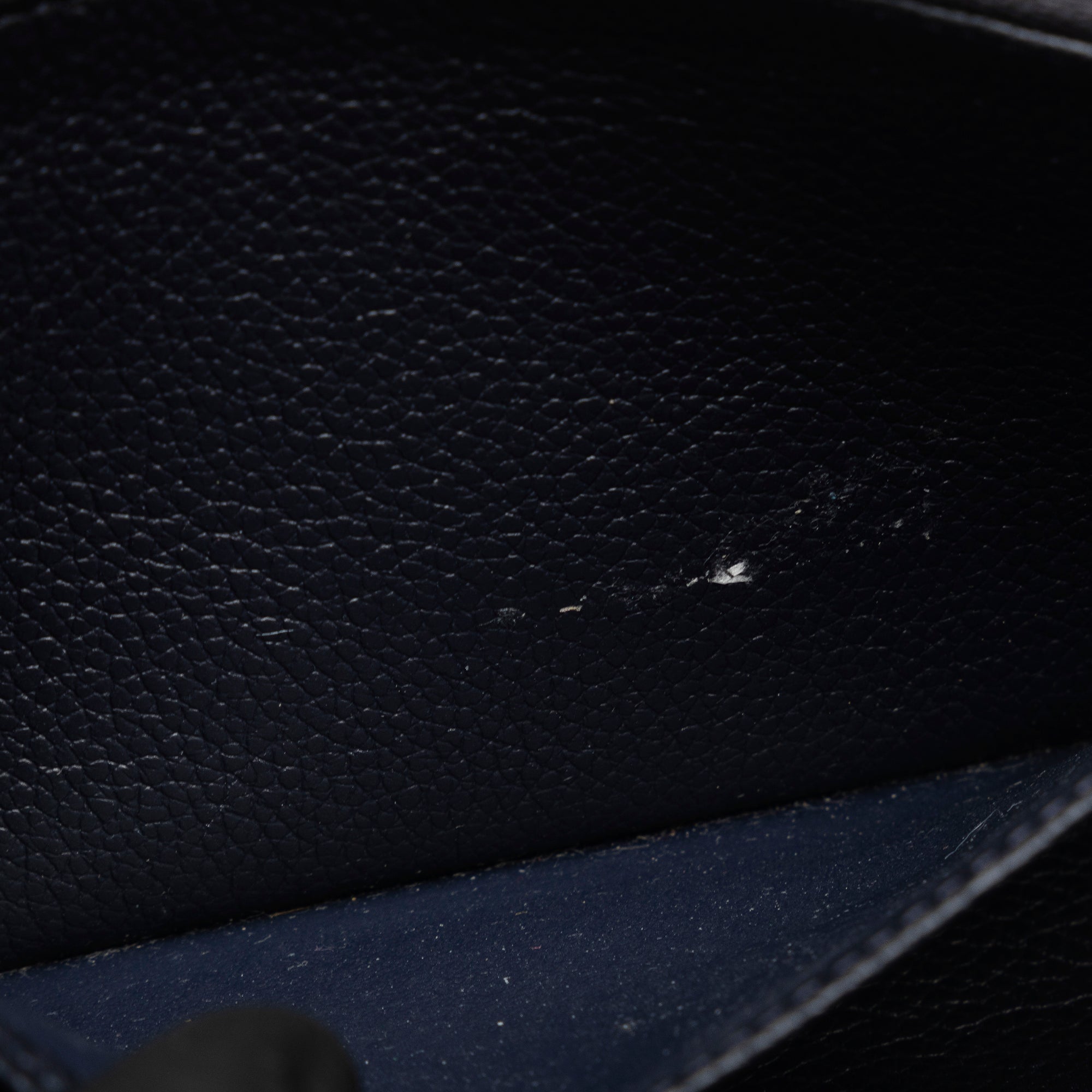 Blue Louis Vuitton Monogram Empreinte Portefeuille Sarah Wallet