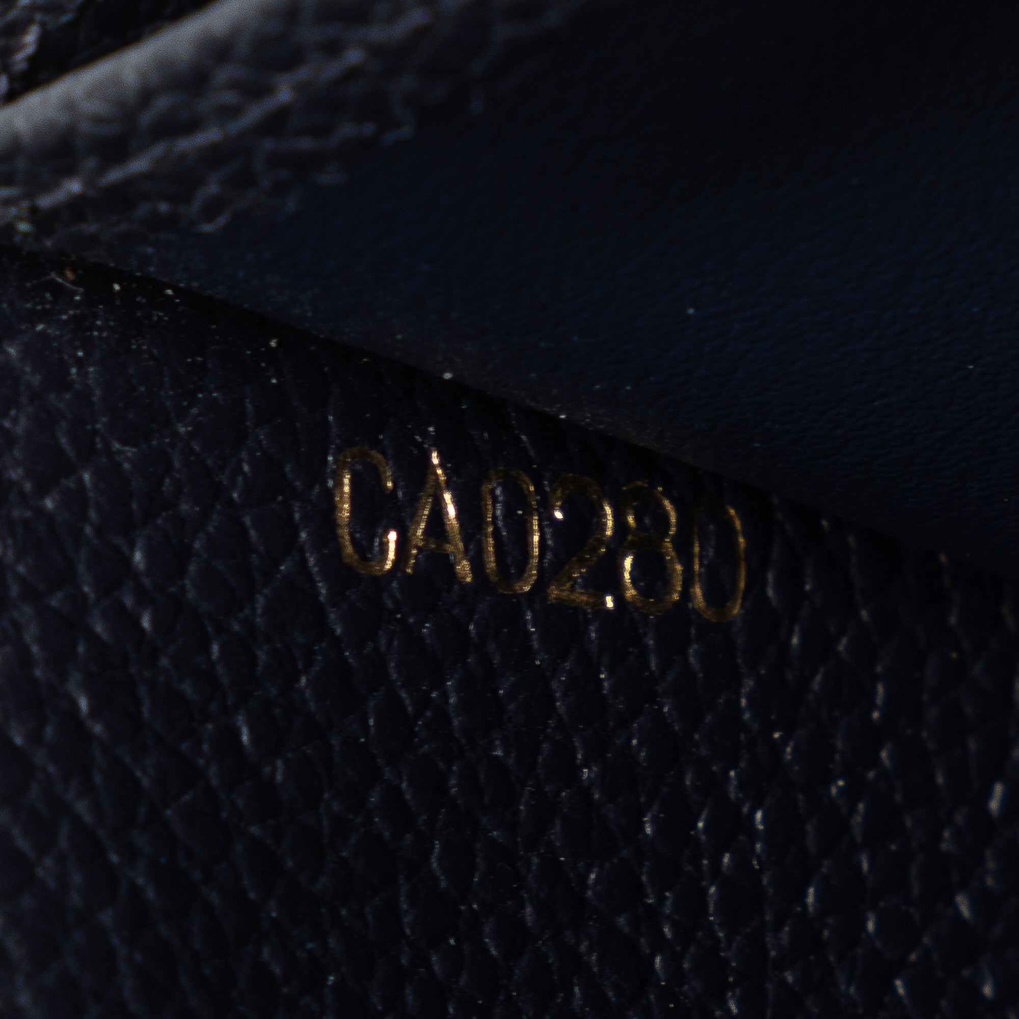 Blue Louis Vuitton Monogram Empreinte Portefeuille Sarah Wallet