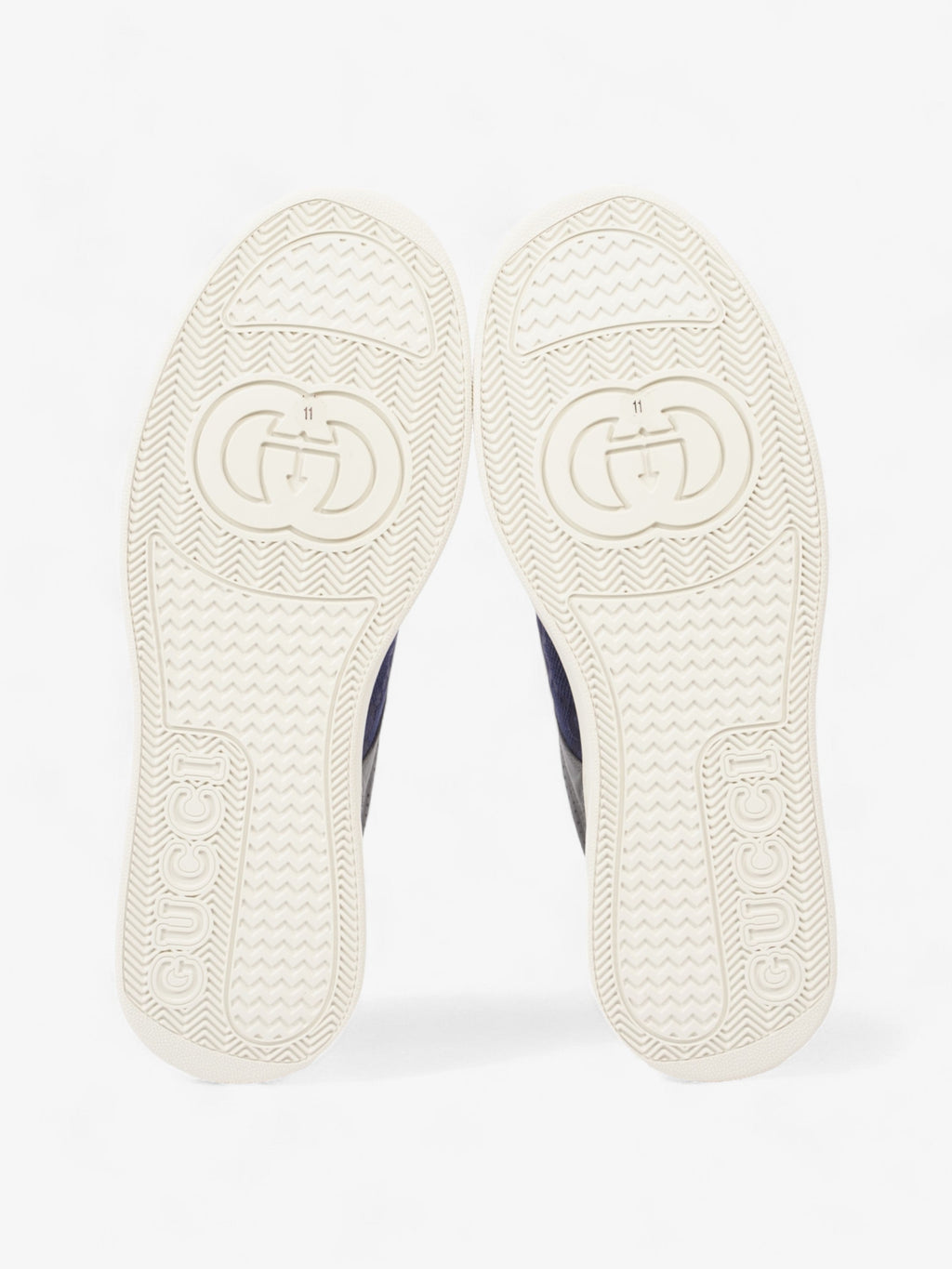 Gucci GG Trainer Navy / Grey / White Leather EU 45 UK 11