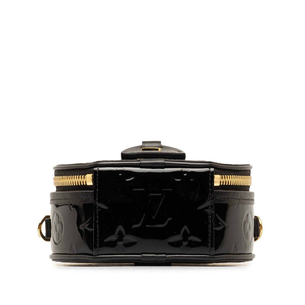 Black Louis Vuitton Vernis Mini Boite Chapeau Souple Crossbody Bag