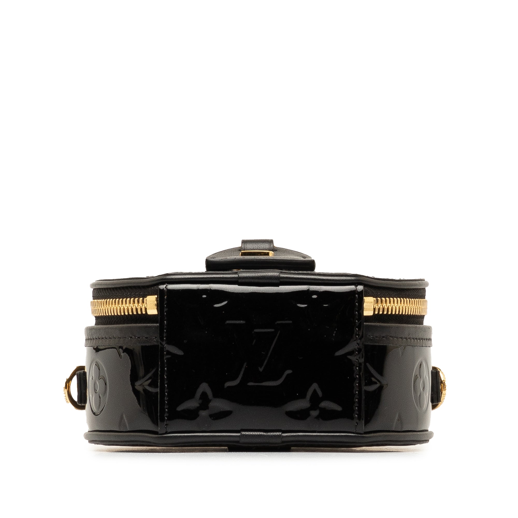 Black Louis Vuitton Vernis Mini Boite Chapeau Souple Crossbody Bag