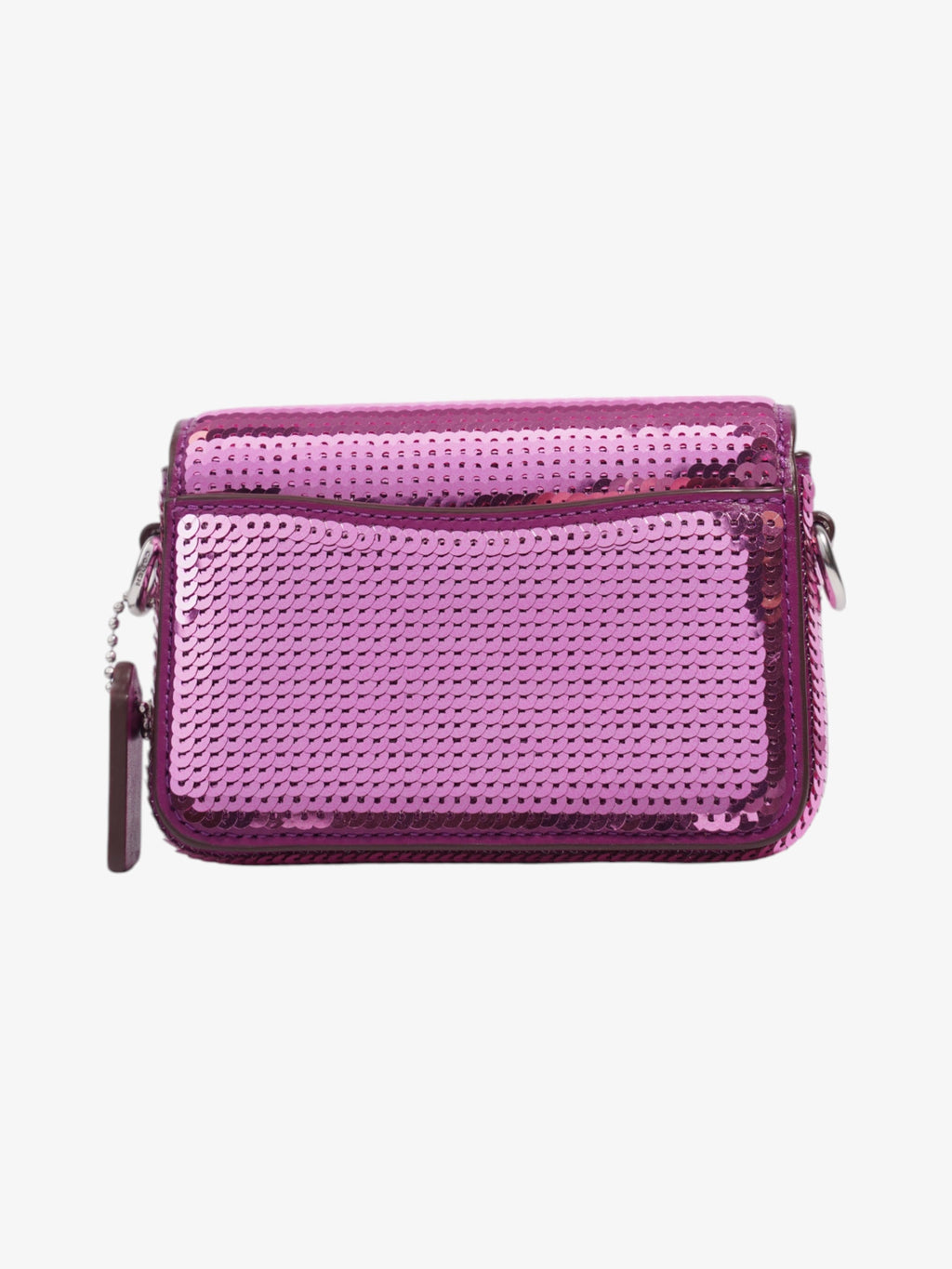 Coach Studio Baguette Purple Sequin 12