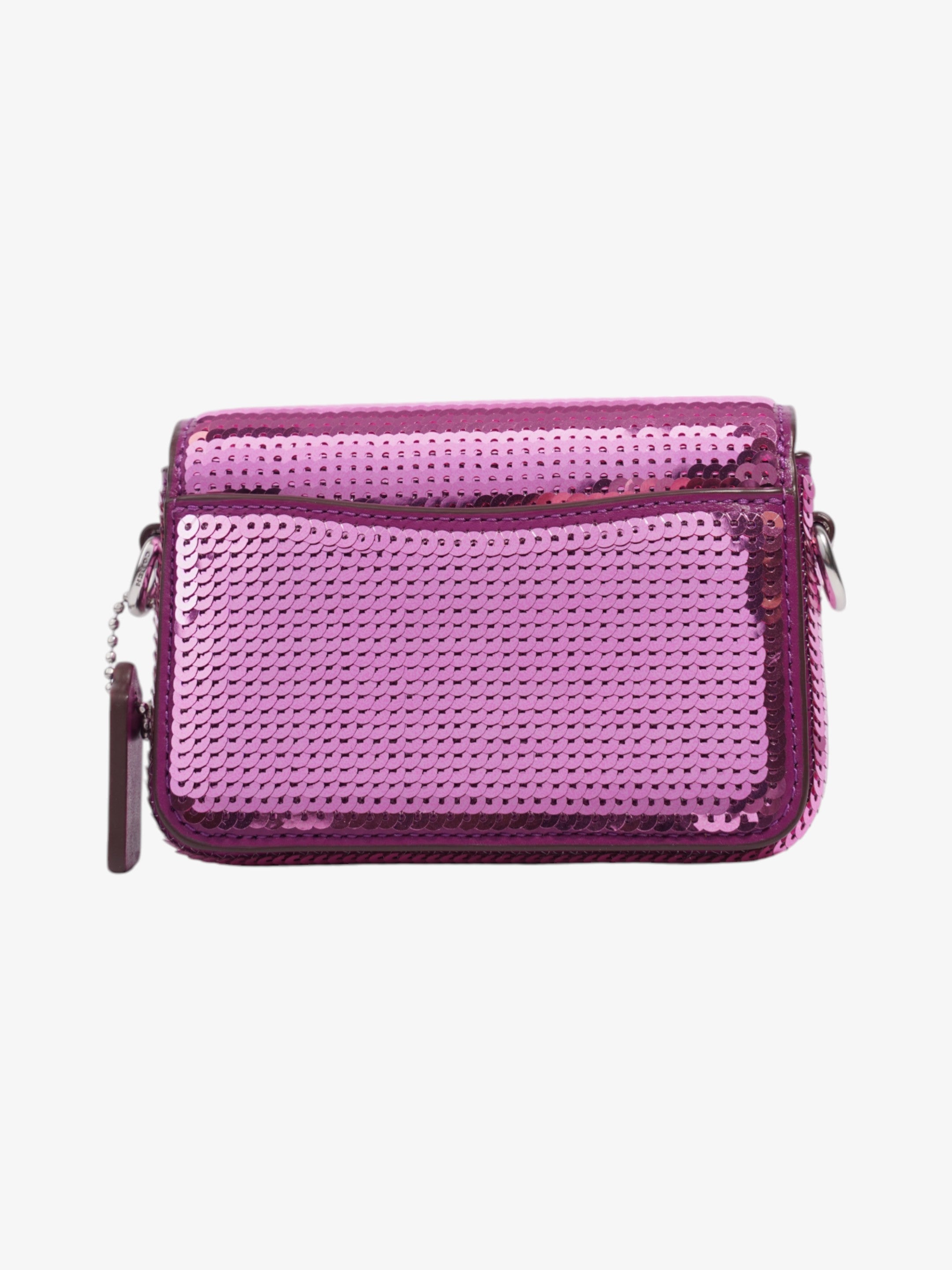 Coach Studio Baguette Purple Sequin 12
