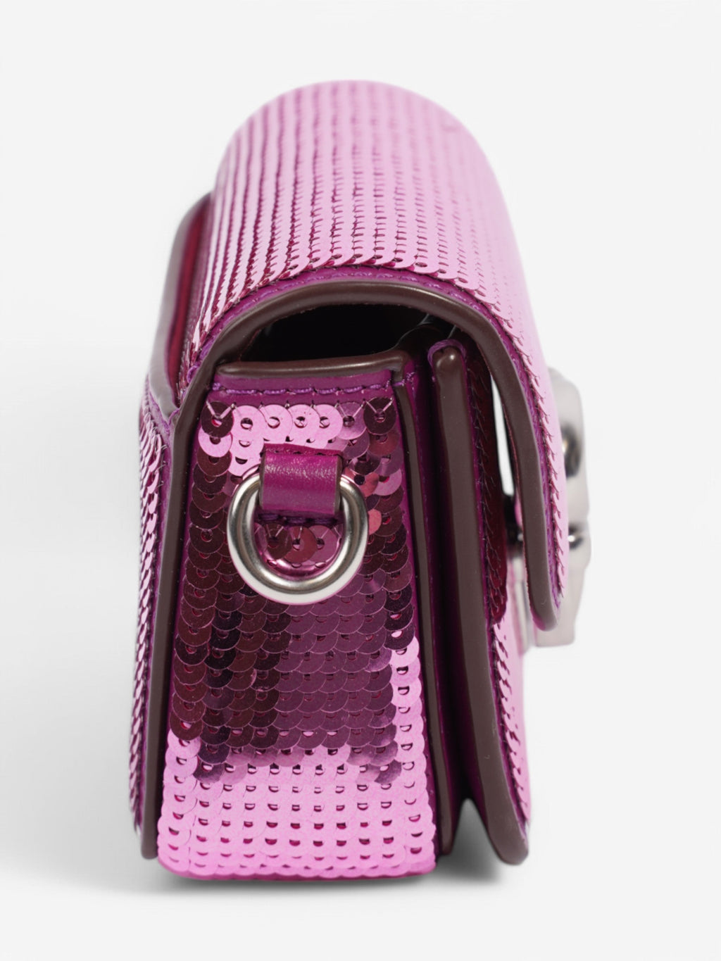 Coach Studio Baguette Purple Sequin 12