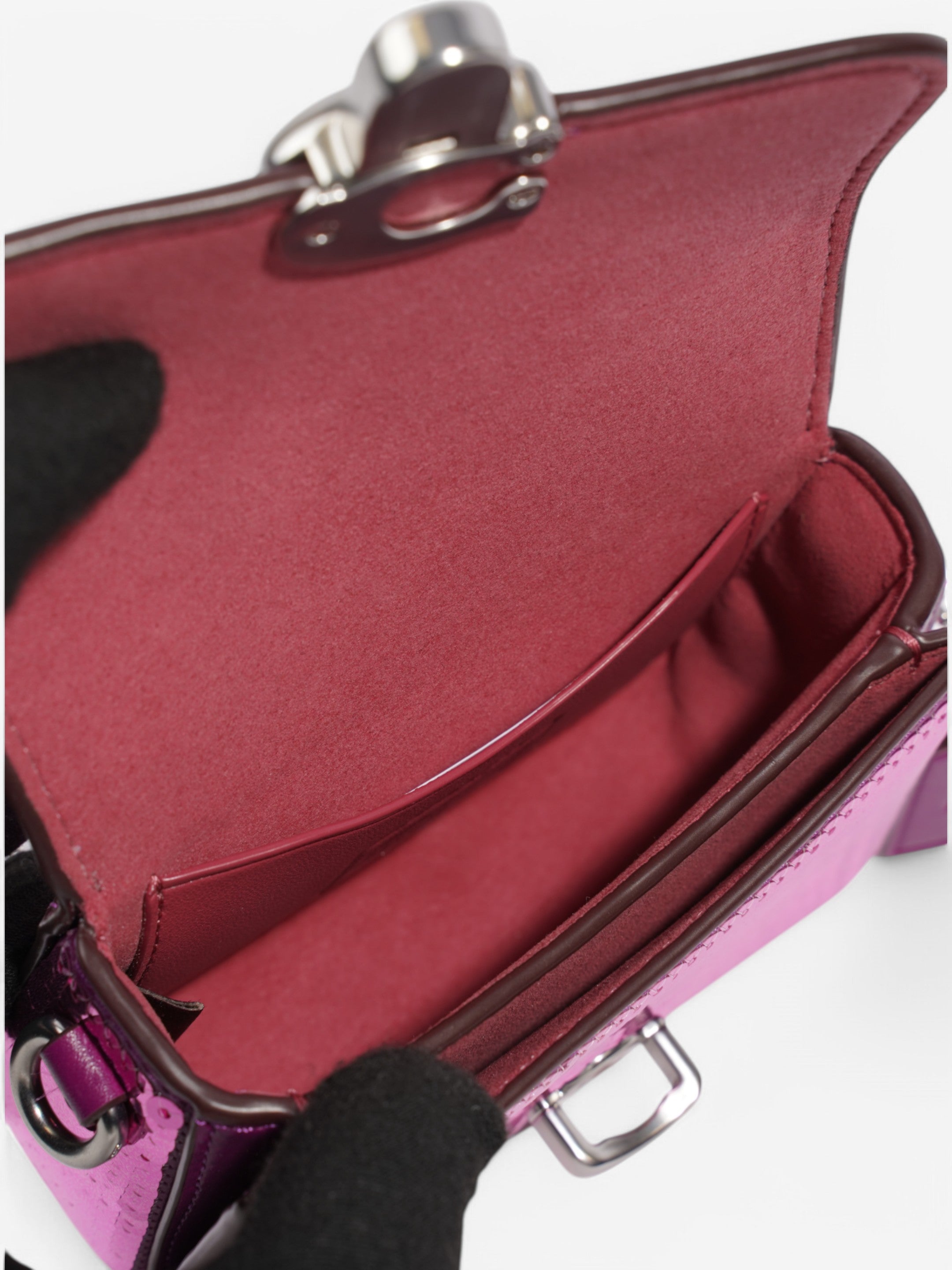 Coach Studio Baguette Purple Sequin 12