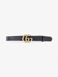 Gucci GG Marmont Wide Belt Black Leather 90cm / 36"