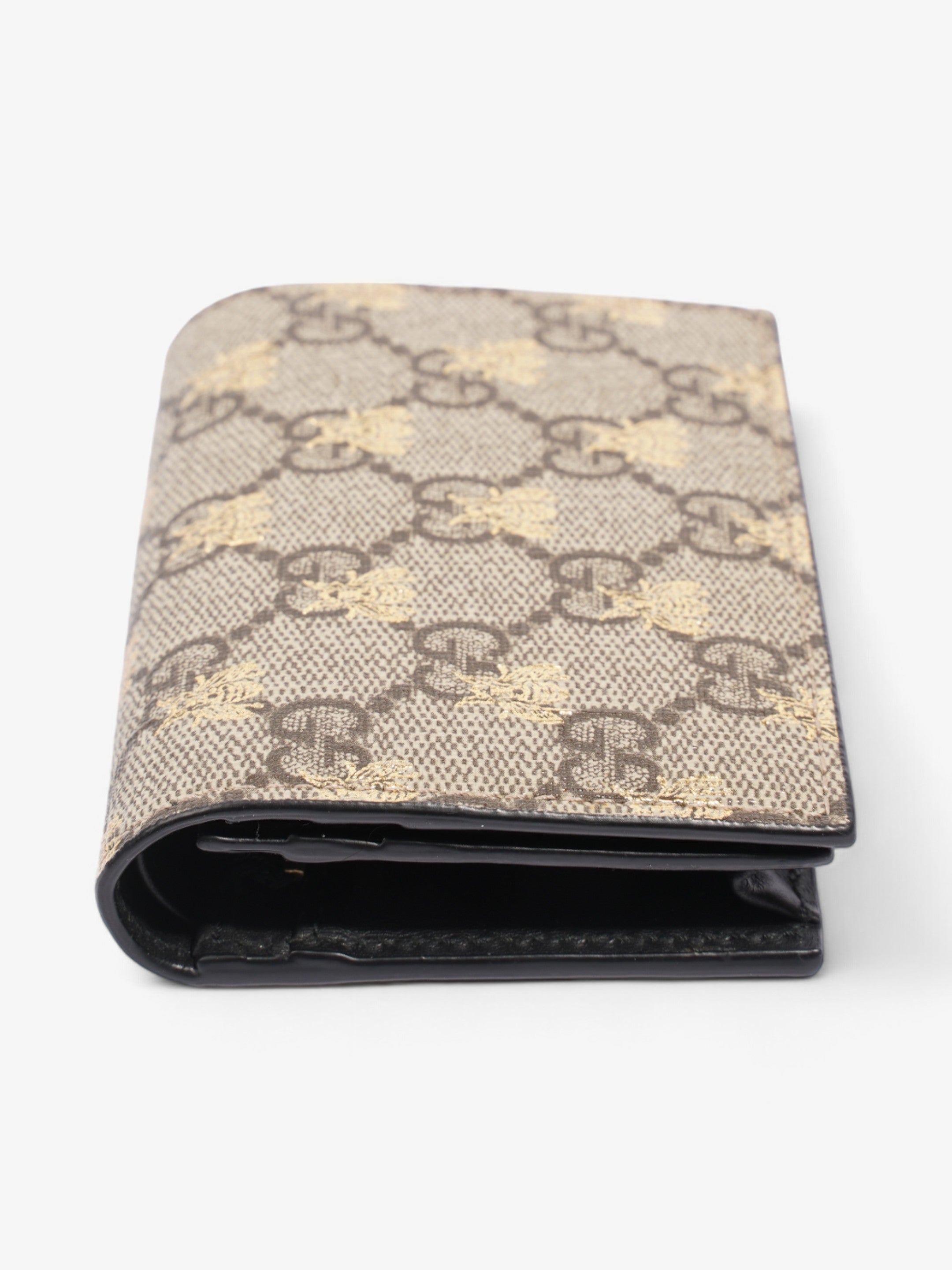 Gucci Card Case Wallet GG Supreme Bee Coated Canvas