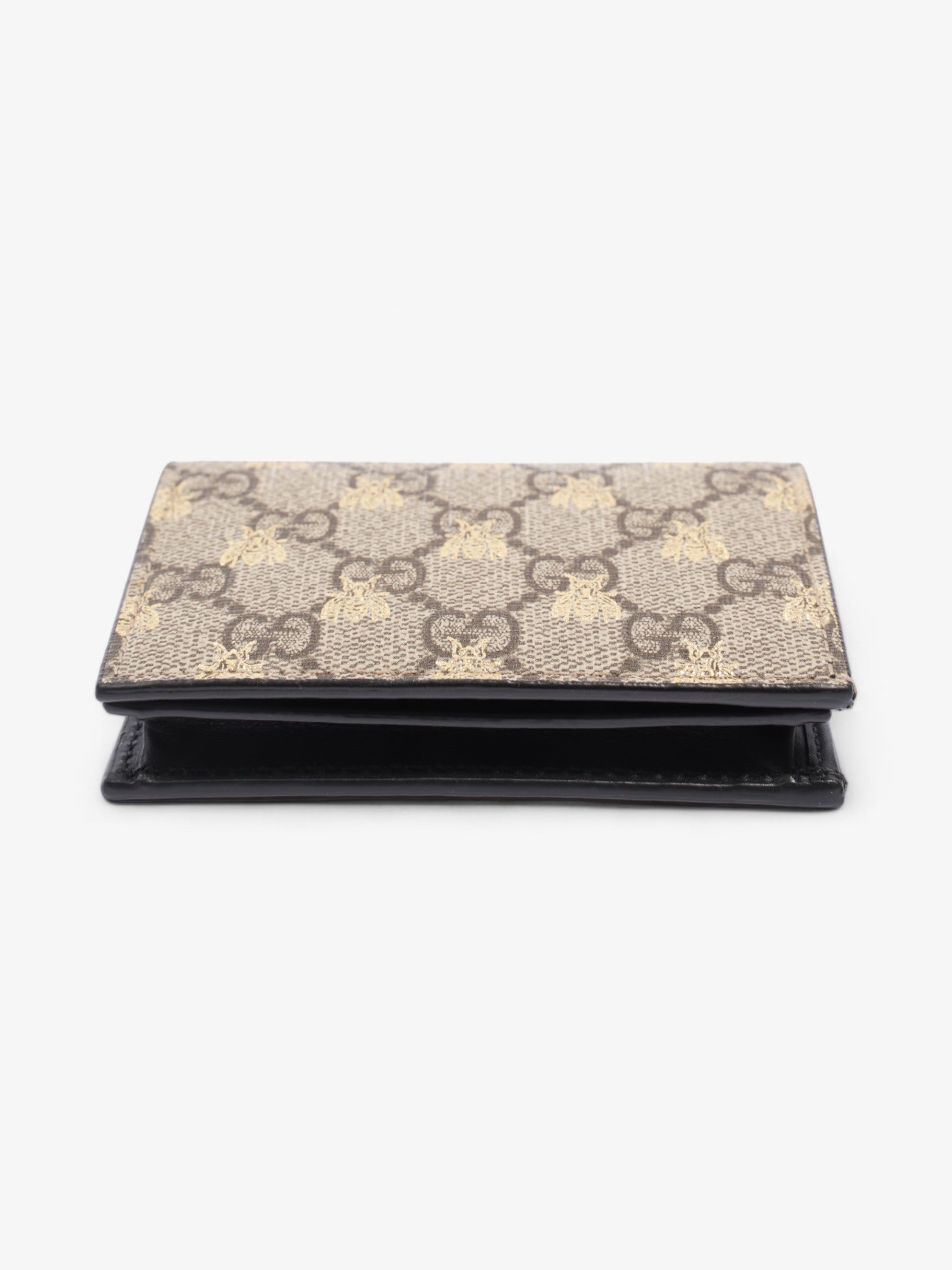Gucci Card Case Wallet GG Supreme Bee Coated Canvas