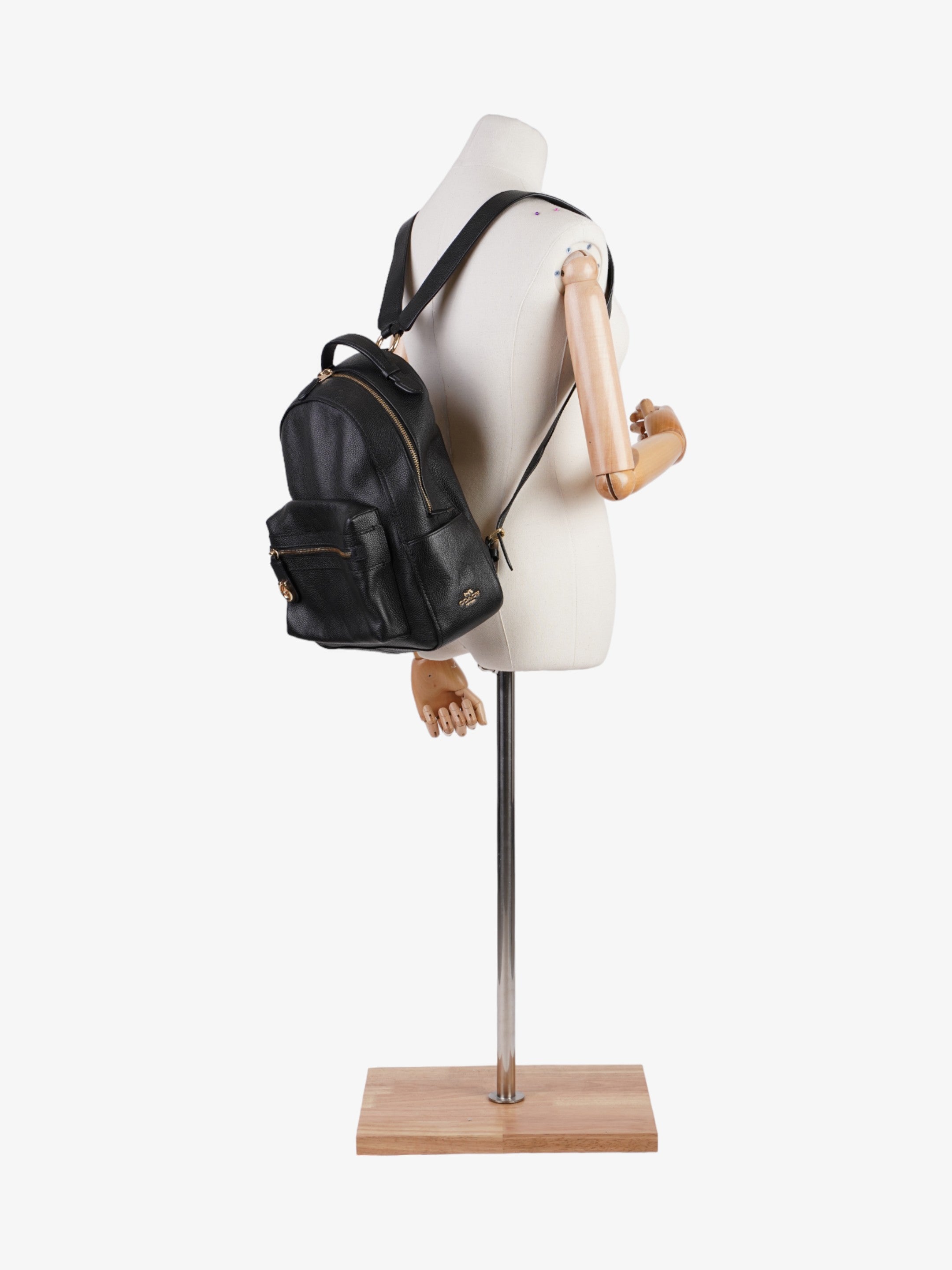 Coach Rucksack Black Leather Campus Rucksack