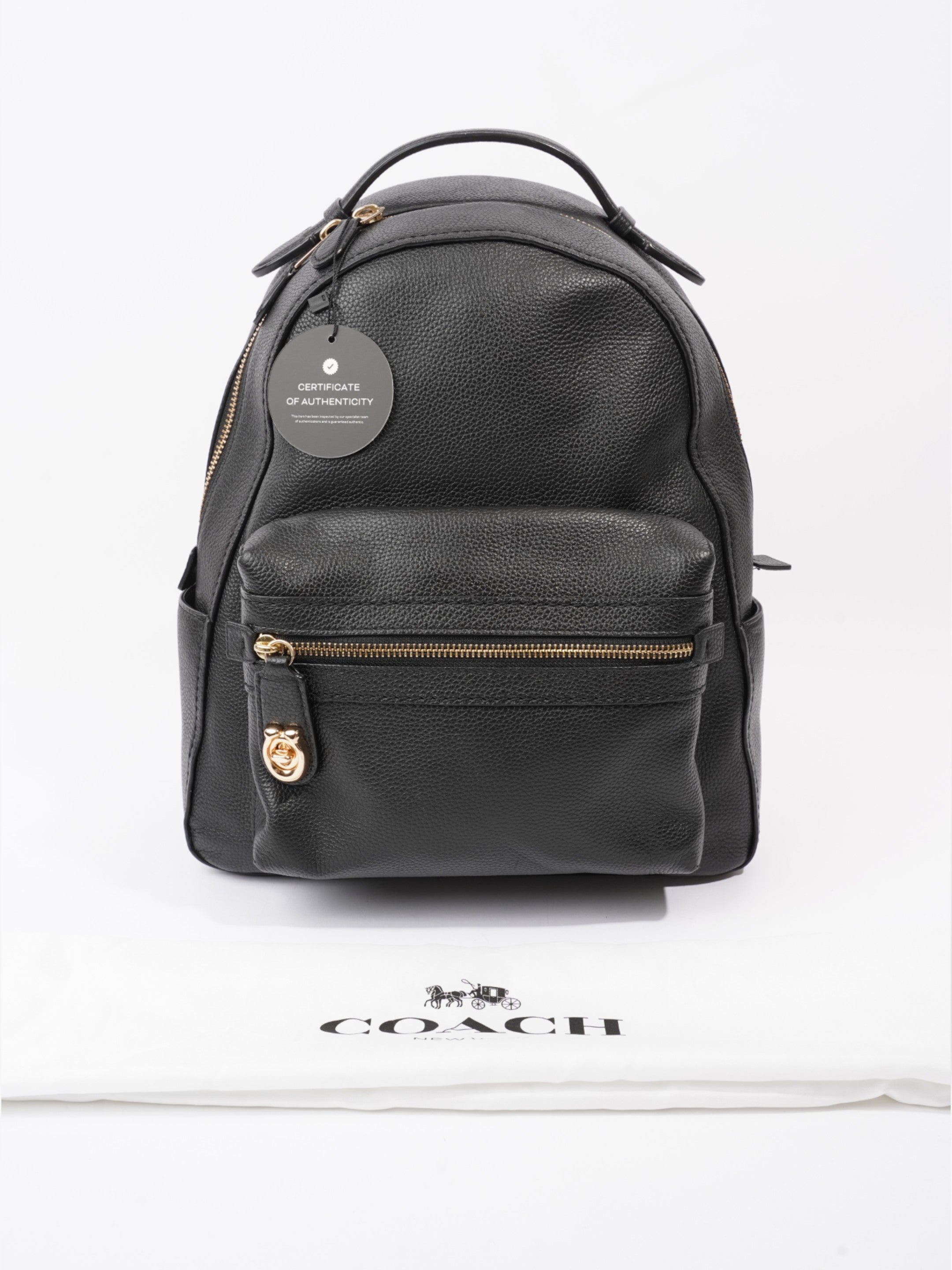 Coach Rucksack Black Leather Campus Rucksack