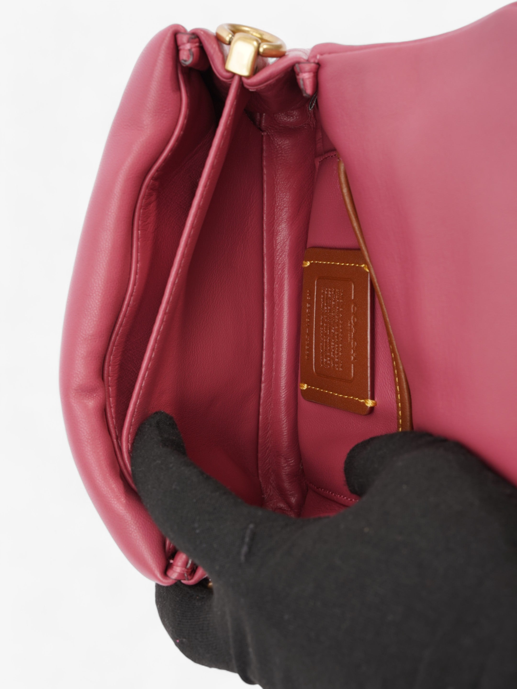 Coach Pillow Tabby 18 Rosa Nappa Leather